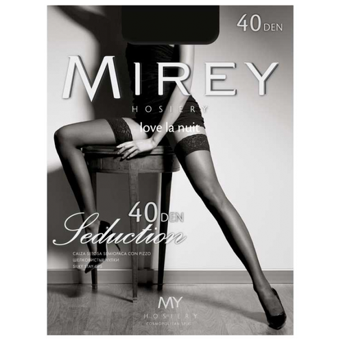 Чулки Mirey Seduction, 40 den, размер 1-2, бежевый