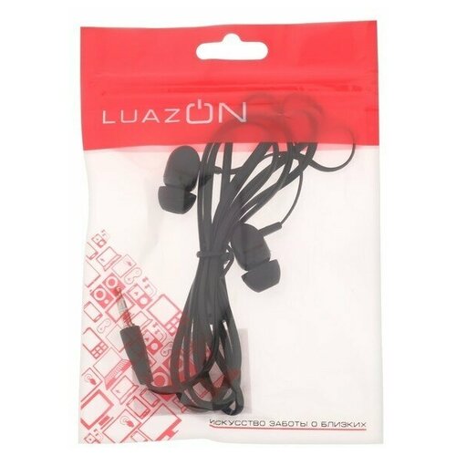 Наушники LuazON W-25 вакуумные плоский провод микс 23200₽