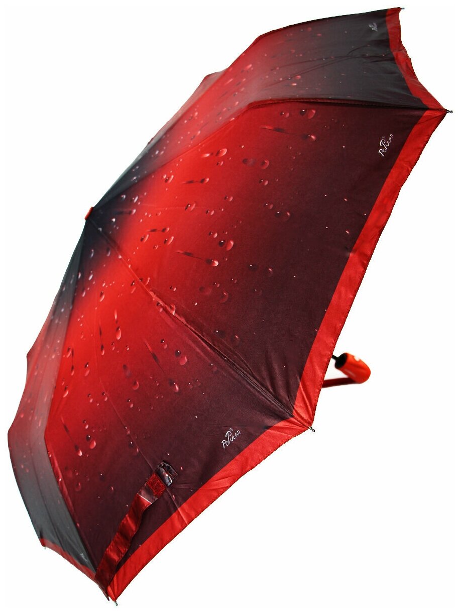 Женский складной зонт Rain-Brella 182/красно-коричневый
