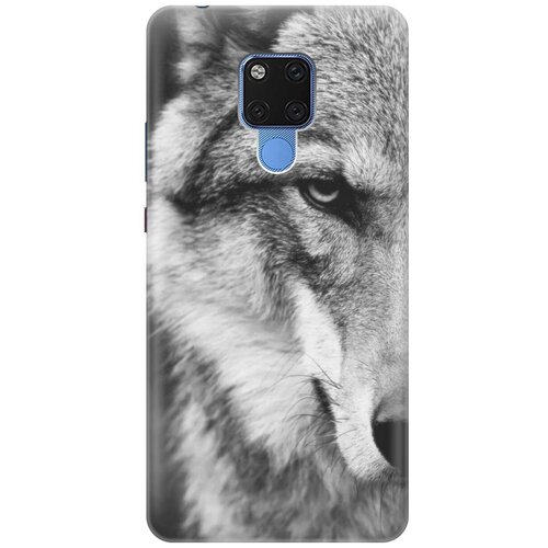 фото Gosso ультратонкий силиконовый чехол-накладка для huawei mate 20 x с принтом "спокойный волк"