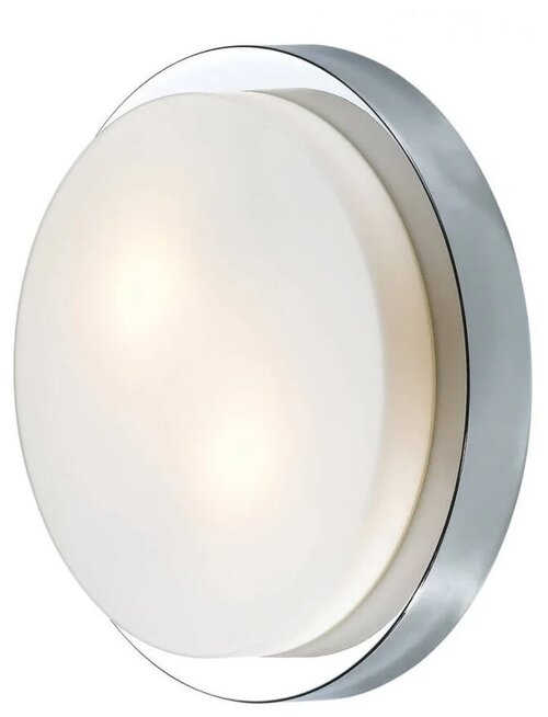 Настенно-потолочный светильник Odeon Light Holger 2746/2C, E27, 80 Вт, кол-во ламп: 2 шт., 2700 К, цвет арматуры: хром, цвет плафона: белый
