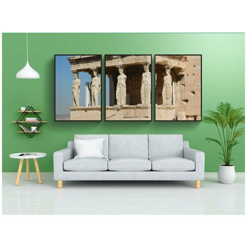 фото Набор модулных постеров для интерьера "акрополь, мрамор, парфенон" 60x90 см. в тубусе, без рамки lotsprints