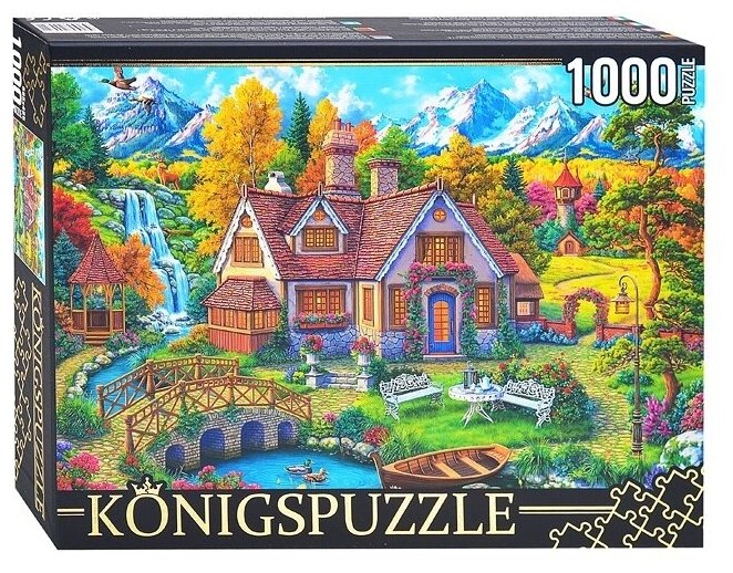 Puzzle-1000 "Волшебный домик в горах" (ФК1000-4472) Konigspuzzle - фото №3