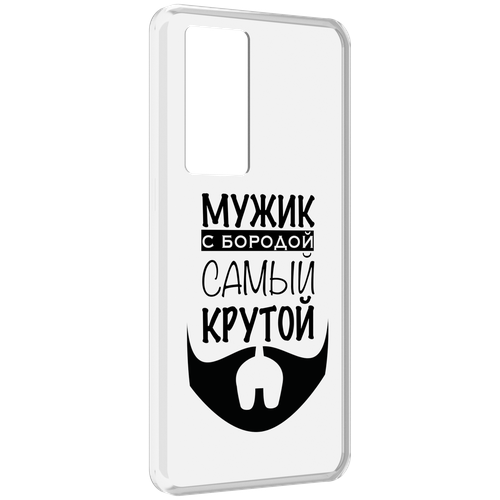 Чехол MyPads крутой-мужик-с-бородой мужской для Realme GT Master Explorer Edition задняя-панель-накладка-бампер