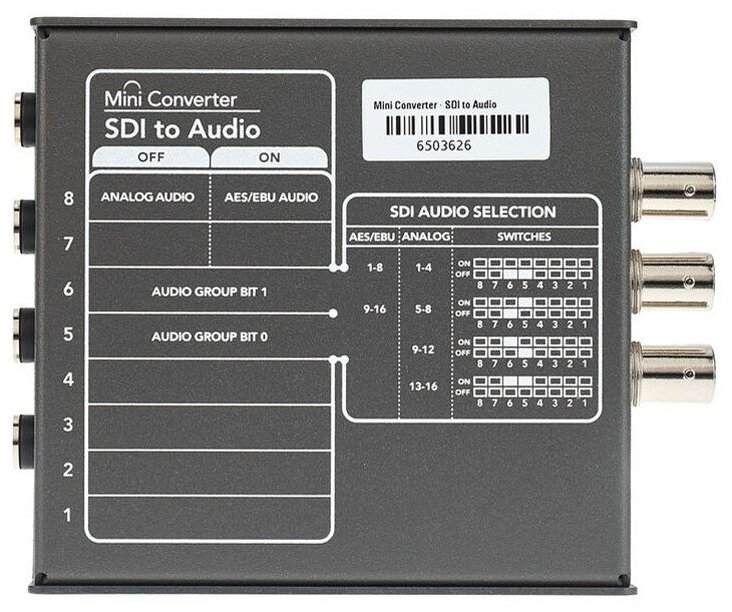 Внешний конвертер Blackmagic Mini Converter - SDI to Audio