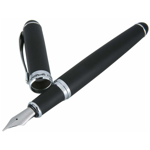 перьевая ручка jinhao x159 8 с тонким наконечником 0 5 мм акриловая офисная ручка большого размера для письма Перьевая ручка Jinhao X750 Matt Black 0,5mm (подарочная упаковка)