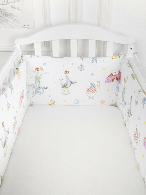 Бортик в детскую кроватку 120х35-2 шт; 60х35-2шт,/ Бортики в кроватку для новорожденных/Бортики в кроватку/Бортик на кровать защитный