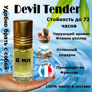 Масляные духи Devil Tender, женский аромат, 6 мл.