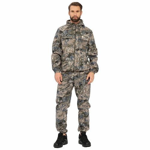 Костюм тактический мужской летний Huntsman Стрелок: туристический, рыболовный, для охоты, ткань смесовая, цвет Лабиринт (р.52-54/182-188)