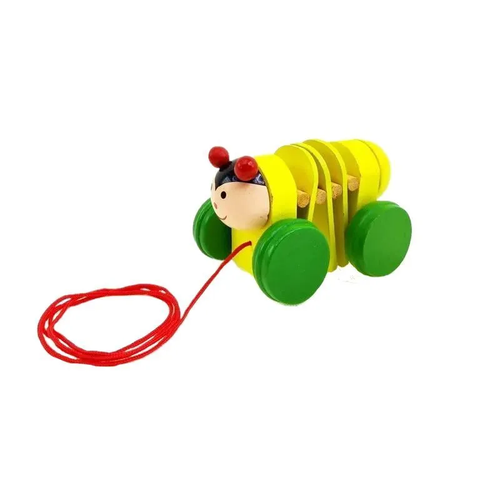 Каталка - трещотка Жучок на верёвочке 650₽