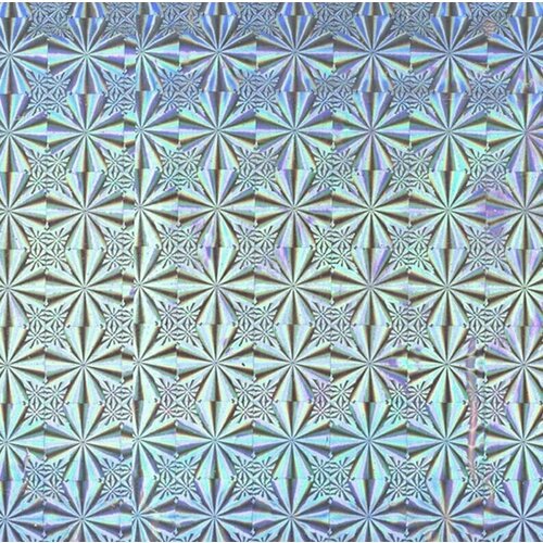 Самоклеящаяся пленка 0,45х2 м голография серебро