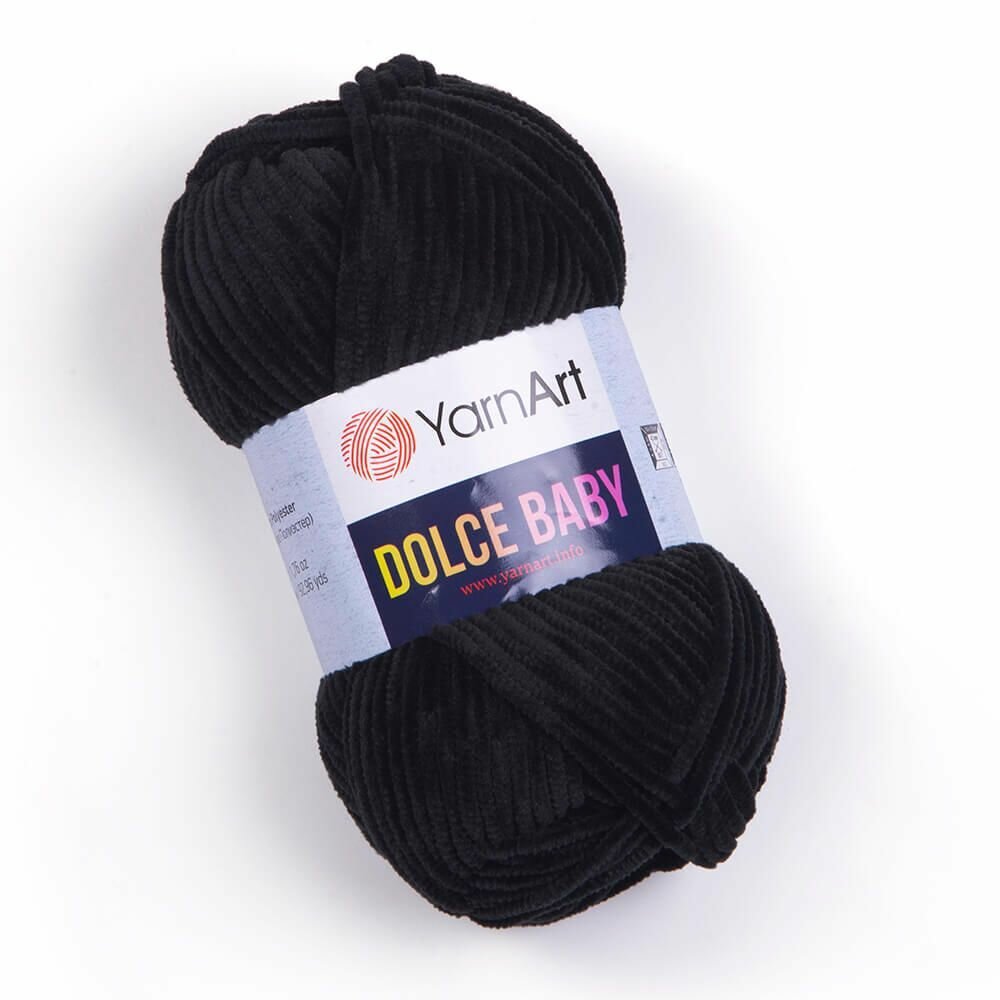Пряжа Dolce Baby (YarnArt), черный - 742, 100% микрополиэстер, 5 мотков, 50 г, 85 м.