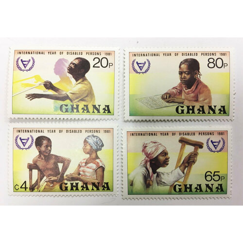 (--) Набор марок Гана "4 шт." Негашеные , III O