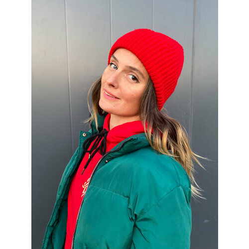 фото Шапка бини zhaki, размер onesize, красный