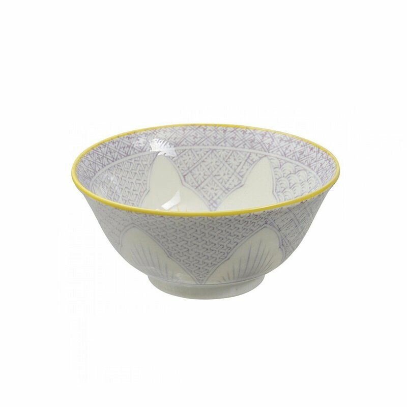 Чаша Mixed Bowls 155 см фарфор цвет фиолетовый Tokyo Design Япония 8966