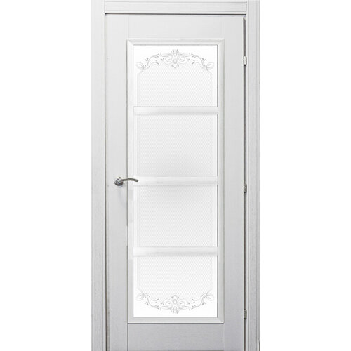 Межкомнатная дверь Краснодеревщик 3340 Денор дуб эмаль белая