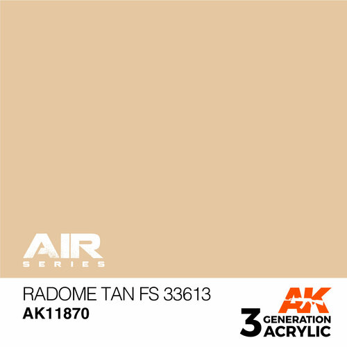 AK11870 Краска акриловая 3Gen Radome Tan FS 33613