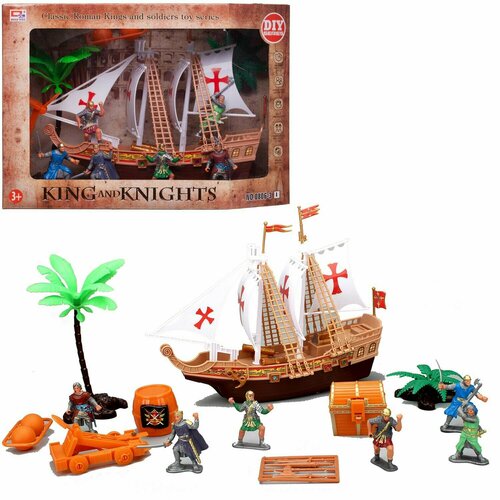игровые наборы junfa набор игровой пиратский корабль Игровой набор Junfa рыцарский Морские завоеватели