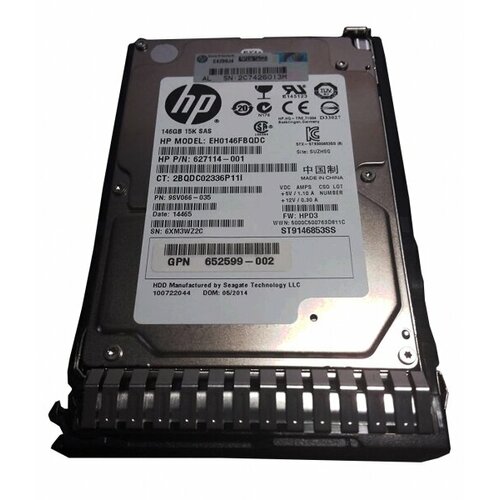 Жесткий диск HP 730601-S21 146Gb SAS 25 HDD 1257500₽
