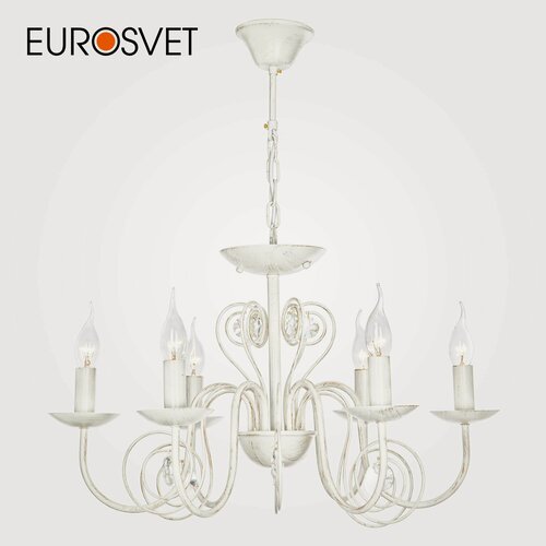 Изображение товара Люстра / Подвесной светильник с двойным вариантом крепления Eurosvet Tomas 60018/6 белый с золотом IP20