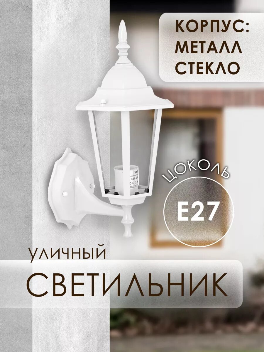 Светильник уличный настенный Camelion 4101 C01 белый