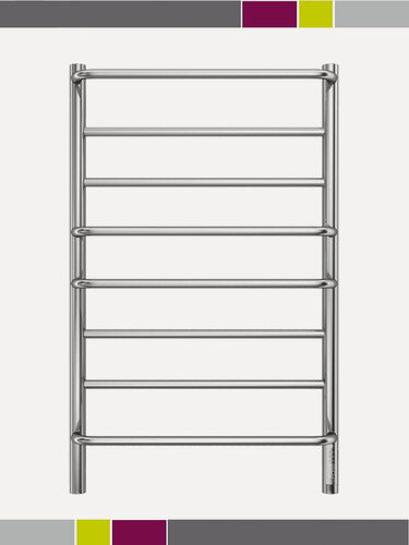 Изображение товара Электрический полотенцесушитель с терморегулятором из нержавеющей стали для ванной хром правый ТЭН 50 х 85 см Евромикс Terminus