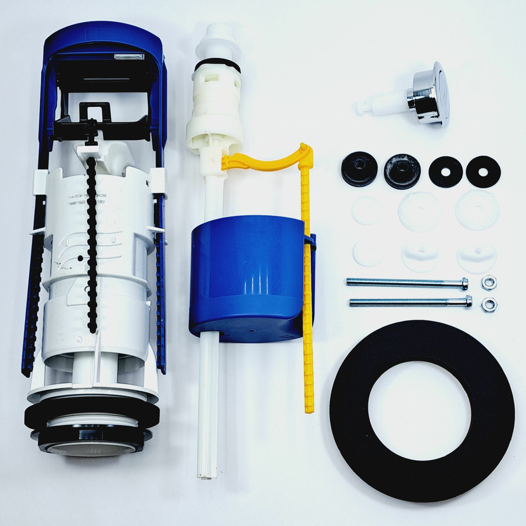 фото Комплект клапанов, нижний подвод, пластик, 1/2, арт. 037192, Oli