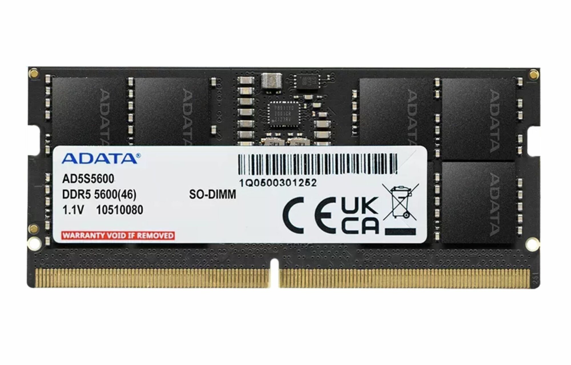 Модуль памяти ADATA AD5S560032G-S, SODIMM, 32GB, DDR5, 5600 МГц