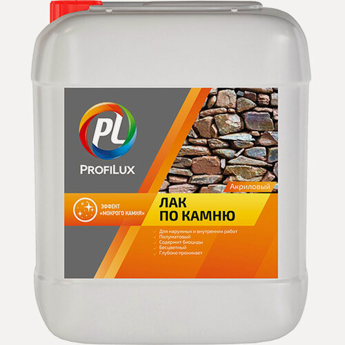 Изображение товара Лак по камню акриловый Profilux бесцветный, полуматовый, 5 л