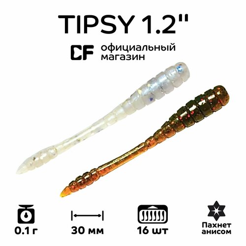 Силиконовые приманки Crazy Fish Tipsy 1.2