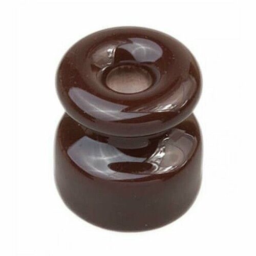 Изолятор для наружного монтажа керамика цвет коричневый Ф175x23мм 50штуп 2368₽