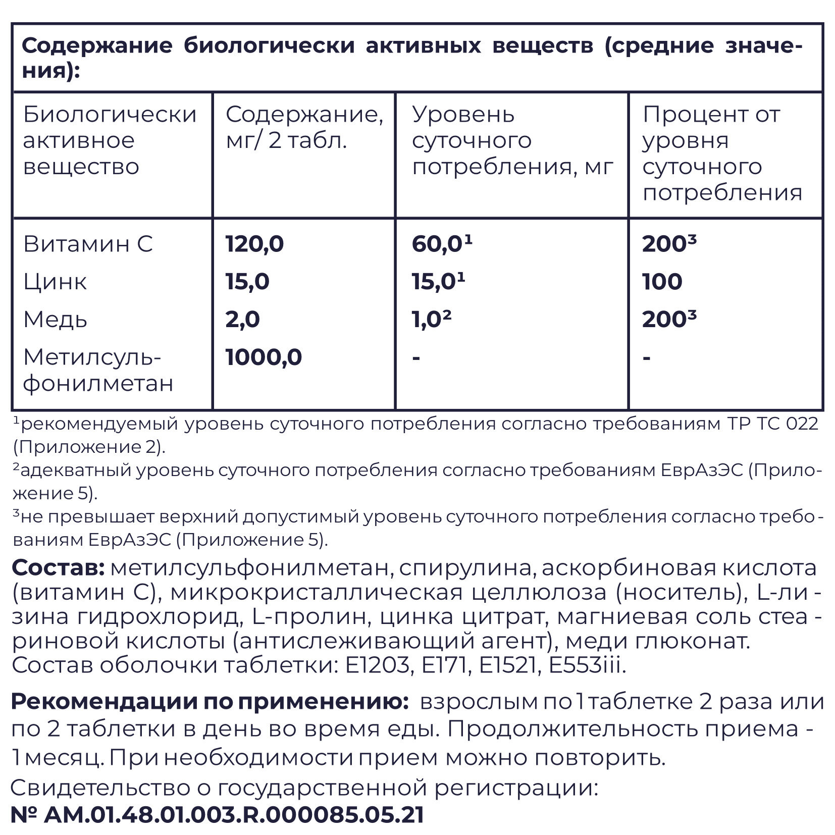 Бад Для Кожи И Волос Комплекс витаминов и минералов для кожи, волос и ногтей Lemcaps, 60 таблеток