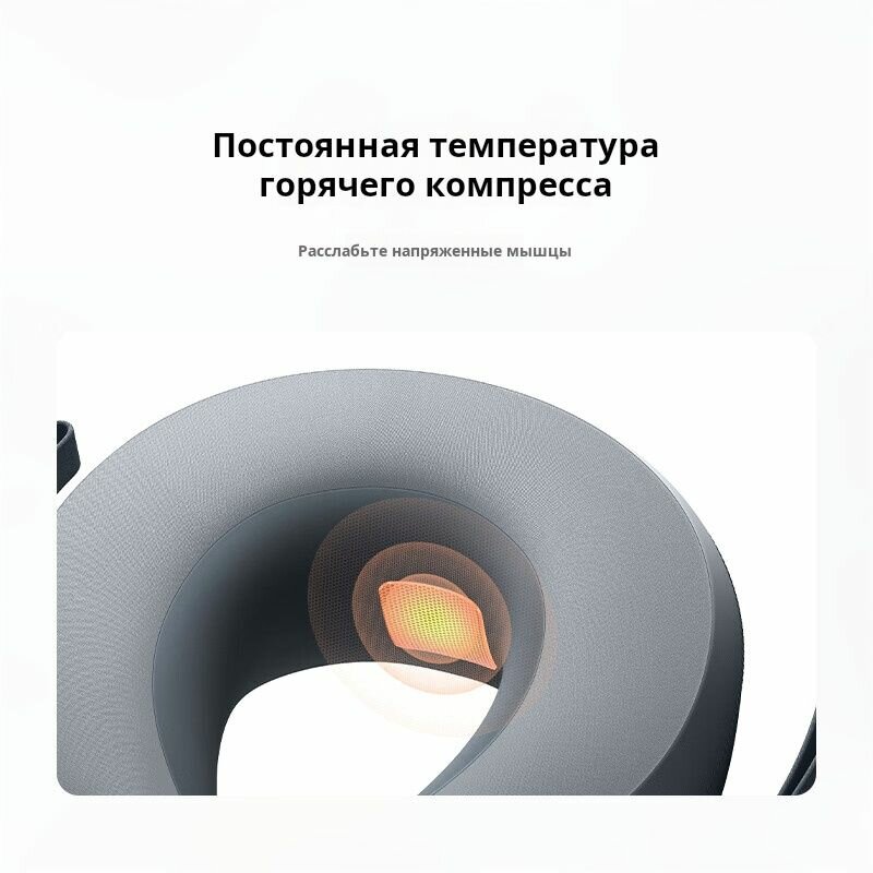 Изображение Умный массажер для шеи Xiaomi Mijia Cervical Massager MJNKAM01SKS / беспроводной, с подогревом