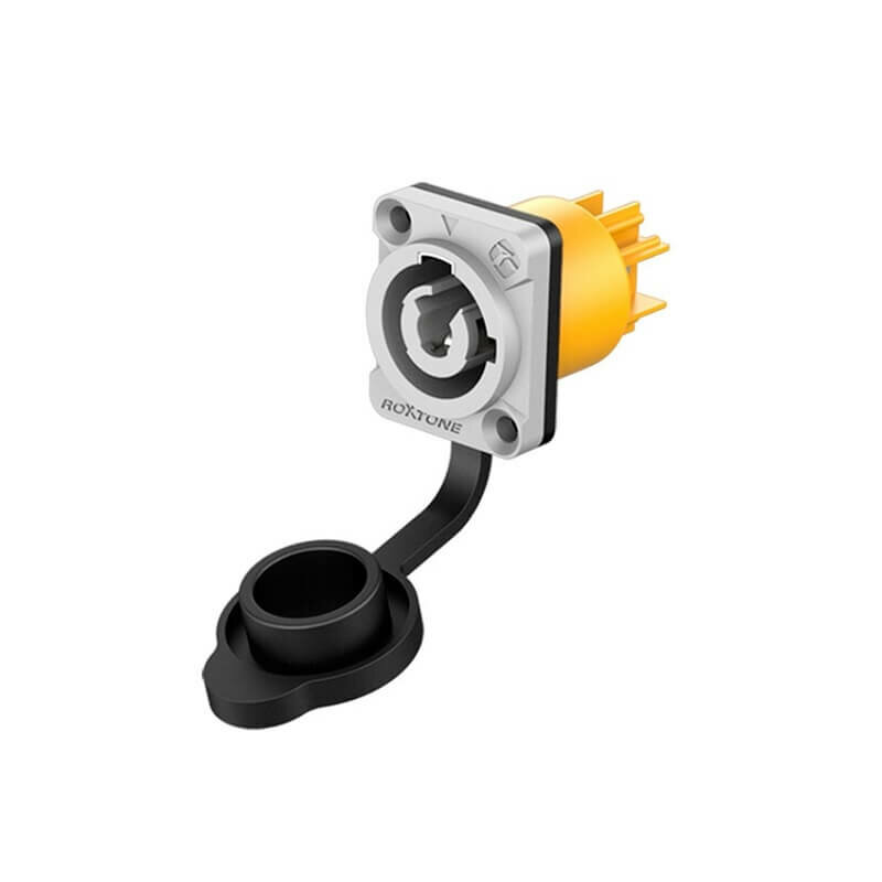 Разъем PowerCon Out(m) панельный Roxtone RAC3MPO-WP Grey