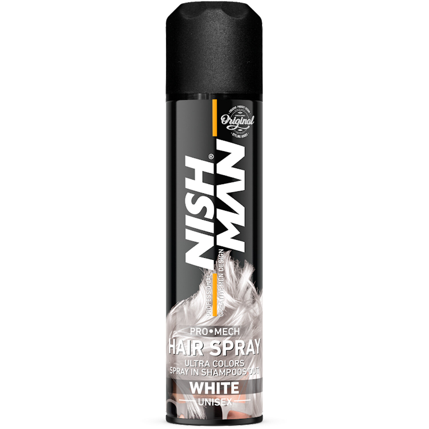 Nishman Hair coloringцветной спрей для волос MECH SPRAY - WHITE (белый) , 150 мл