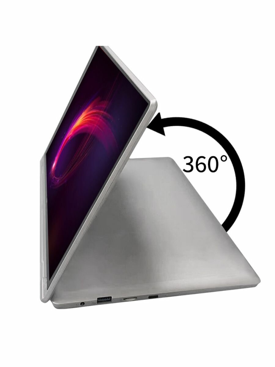 11.6" Тонкий ноутбук N4020, Windows 11 Russian, еврозарядное устройство, Intel Celeron,512,8 ГБ, серебристый — фото 1