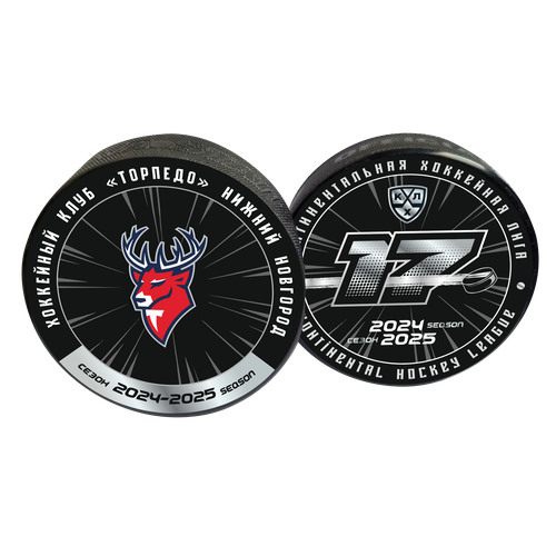 Шайба хоккейная ExpoState - OFFICIAL Запад - ХК Торпедо Сезон 2024-25 цветная двустор 1228₽