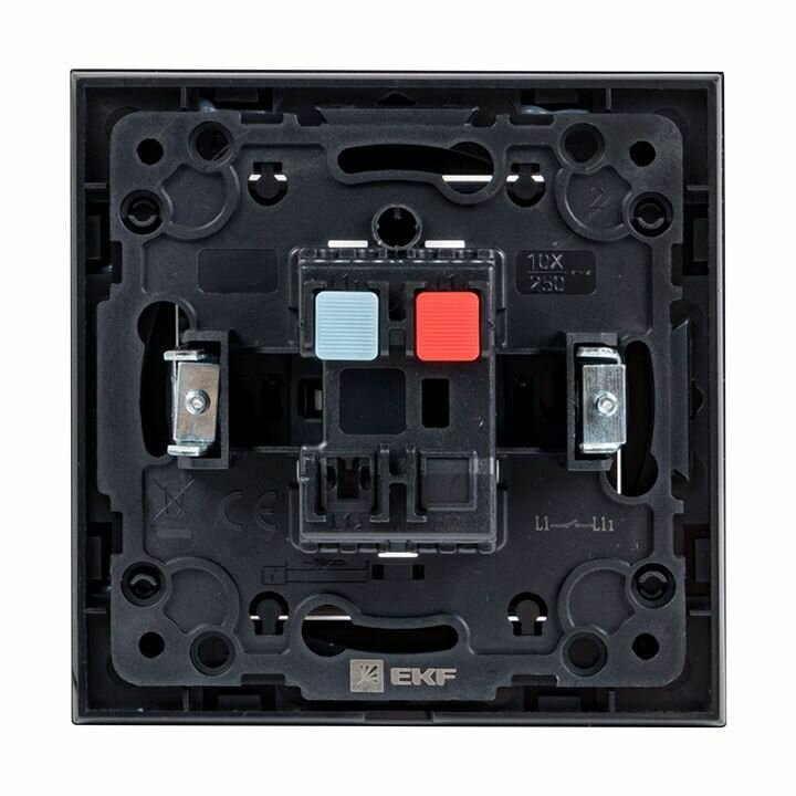 EZV10-021-10 EKF PROxima Стокгольм Механизм Выключателя 1-кл. 10А черный - фото №2