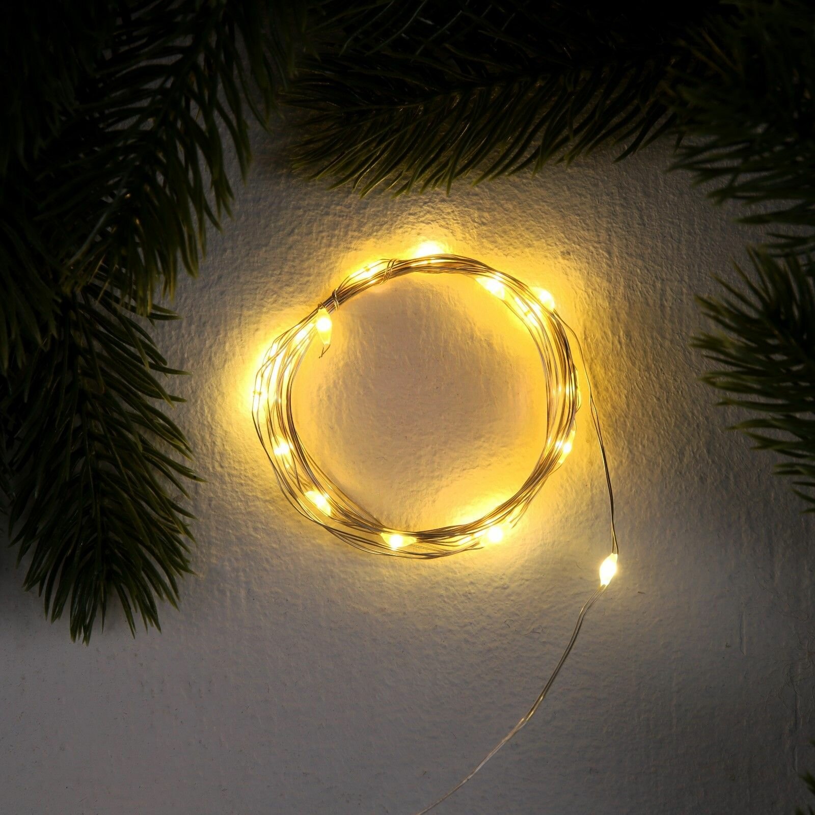 Нить ROSA. IP20, 2 м, Н. С. LED(1608)-20-4.6V, AG13x3 (в компл.), 3 режима, Т/белый