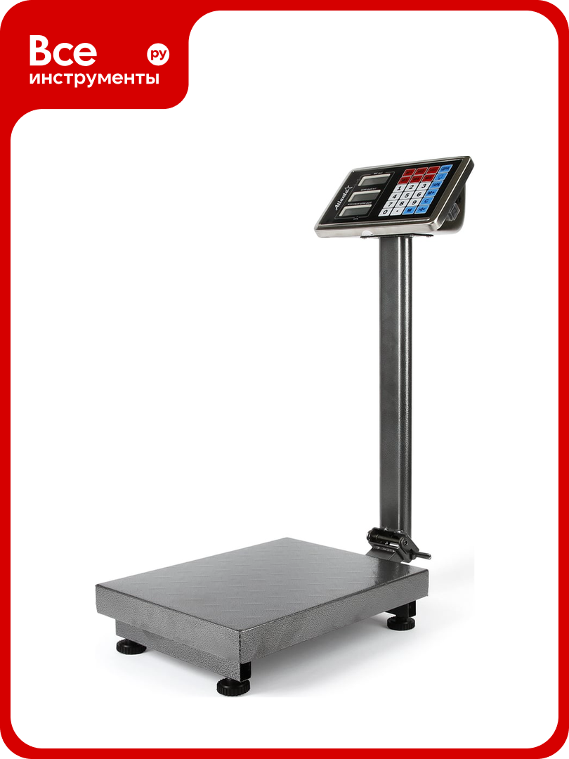 Напольные электронные торговые весы Atlanta ATH-6114 gray
