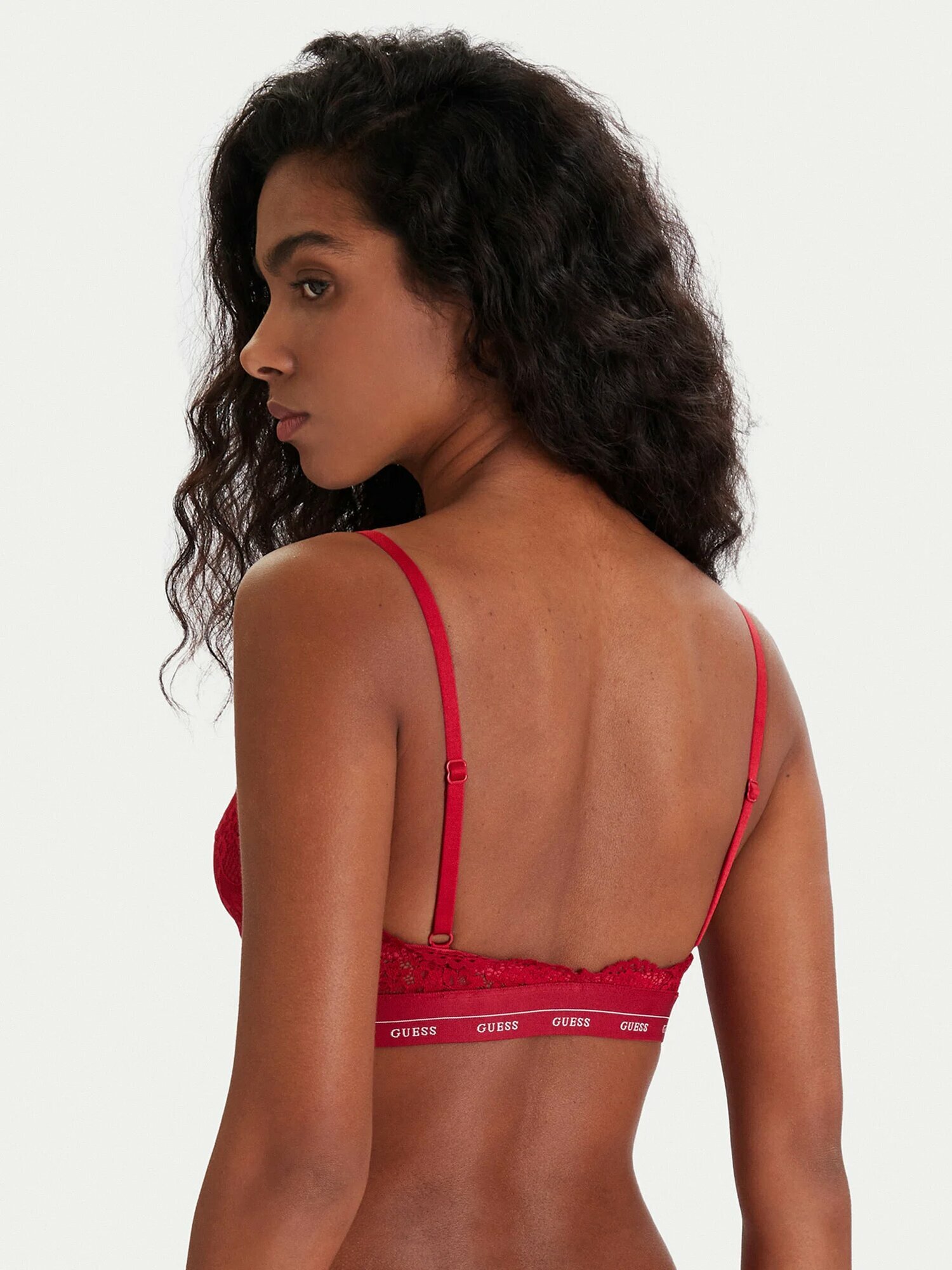 Бюстгальтер GUESS JANE TRIANGLE, размер XL, красный — фото 1