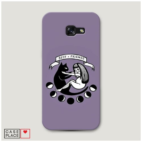 фото Чехол пластиковый samsung galaxy a5 2017 лунный кот и девушка case place