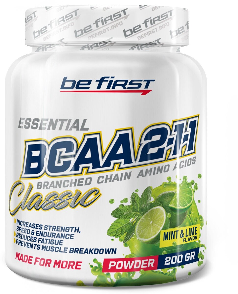 BCAA Be First 2:1:1 Classic Powder, -, 200 .