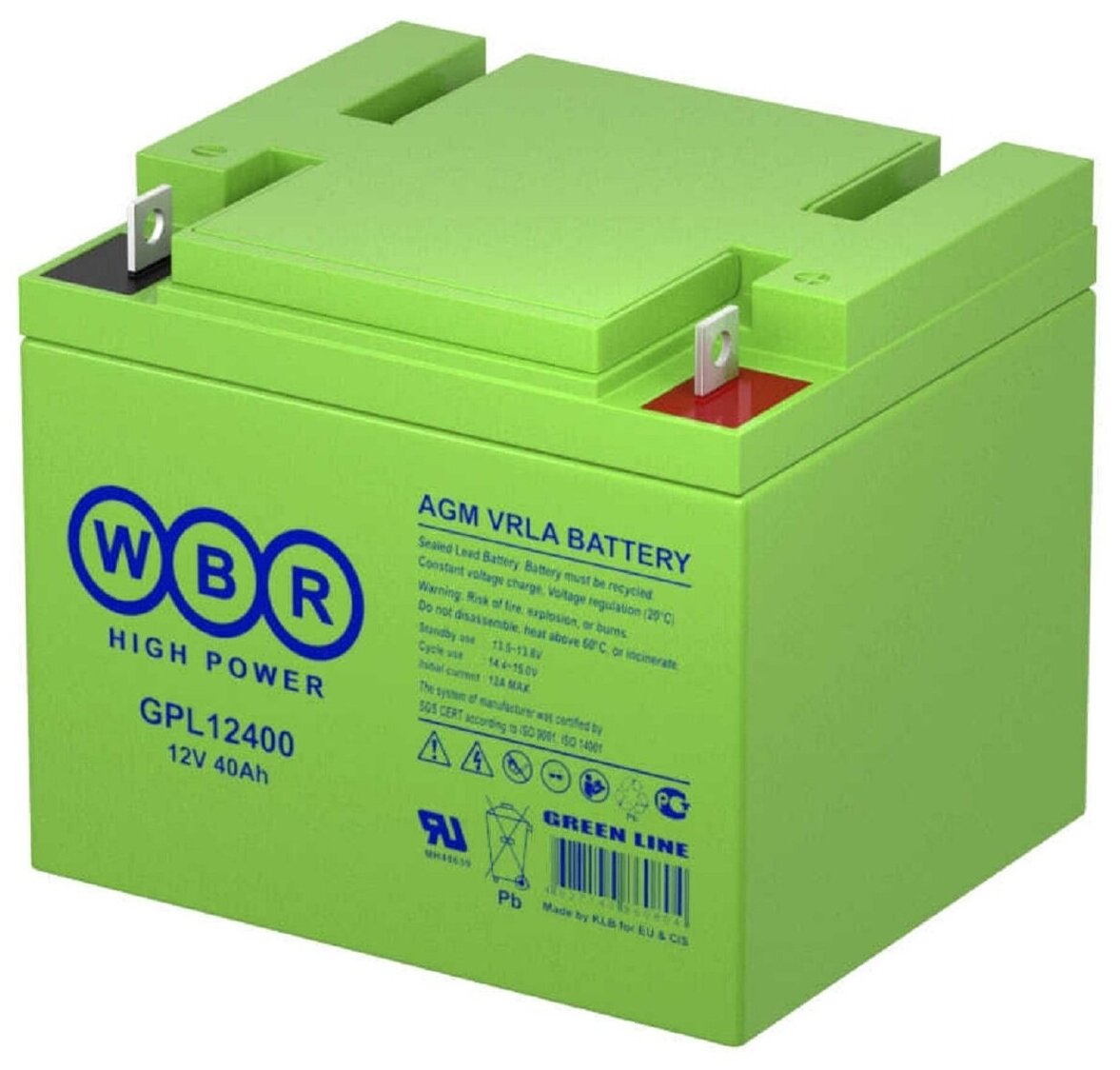Аккумуляторная батарея WBR GPL12400