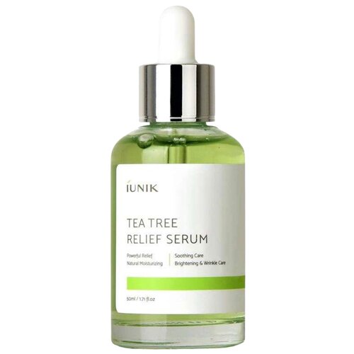 IUNIK Tea Tree Relief Serum Cыворотка для лица с экстрактом чайного дерева, 50 мл tea tree relief serum cыворотка для лица с экстрактом чайного дерева