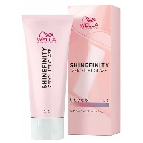 Wella Professionals Гель-крем краска Shinefinity, 00/66 фиалковый, 60 мл wella professionals гель крем краска shinefinity 06 71 ледяной орех 60 мл