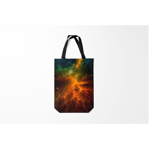 фото Сумка-шоппер / 31х42 см / неоновые принты / космос cosmos burnettie