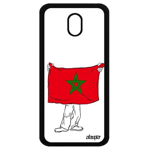 фото Чехол для телефона // samsung galaxy j3 2017 // "флаг марокко с руками" страна стиль, utaupia, белый