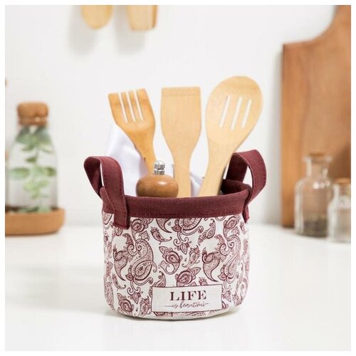 Текстильная корзинка Этель Восточные узоры 12 х14 см 629₽