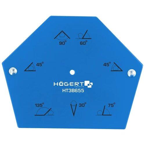 Магнитный угольник Hogert HT3B655 синий
